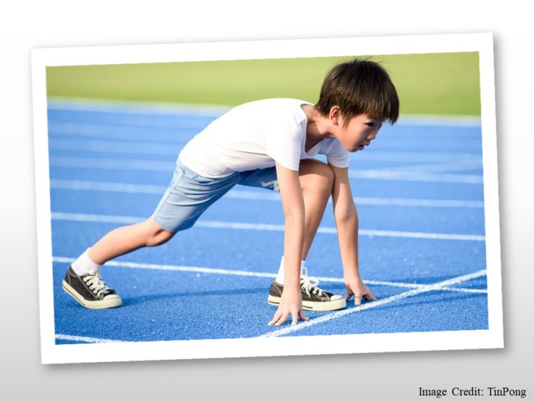 Boy at Track Start