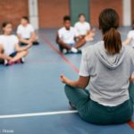 Meditating Students